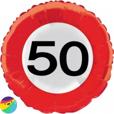 Folija balon - 50 Prometni znak